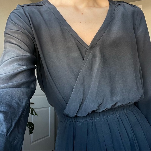 Madewell Silk Fuad Wrap Dress 0 - Picture 3 of 6